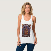 Spoken Huis Halloween Vintage Gravure Ontwerp_1 Tanktop (Volledige Voorkant)