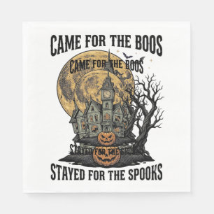 Spoken Huis Halloween Vintage Gravure Spooky T Servet