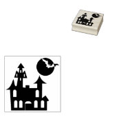 Spoken Huis, Maan en Vleermuizen Rubberstempel (Gestempeld)