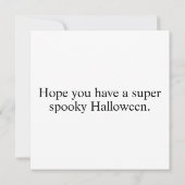 Spoken Huis Na Donker Gelukkig Halloween Kaart (Achterkant)