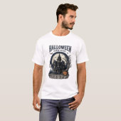 Spoken Huis T-shirt Vintage Gravure Griezelig Seiz (Voorkant volledig)