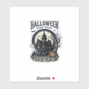 Spoken Huis T-shirt Vintage Gravure Griezelig Seiz Sticker
