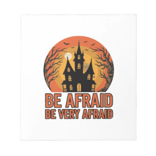Spoken Huis Wees Bang Vintage Halloween Ontwerp_1 Notitieblok