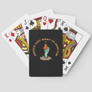 Spoken Just Om Te Hebben Plezier Grappige Hallowee Pokerkaarten