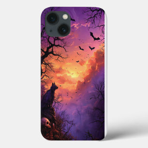 Spoken Mansion Silhouet met Vleermuizen Case-Mate iPhone Case