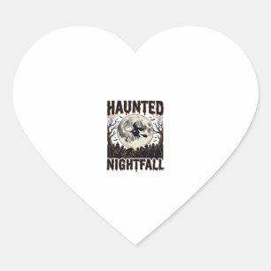 Spoken Nachthemd Vintage Gravure Halloween De Hart Sticker