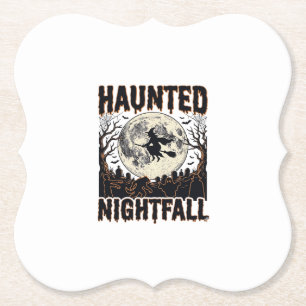 Spoken Nachthemd Vintage Gravure Halloween De Kartonnen Onderzetters