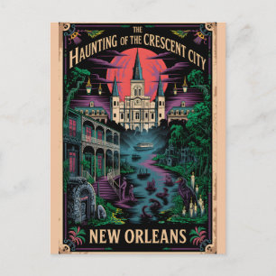 Spoken New Orleans, Louisiana Crescent City Briefkaart