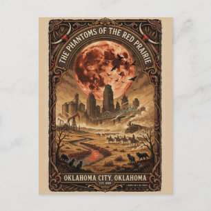 Spoken Oklahoma City, OK Vintage Horror Reizen Briefkaart