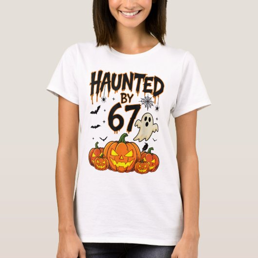 Spoken over 67 Meme Six Seven 6-7 Grappige Interne T-shirt (Voorkant)