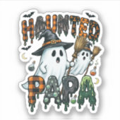 Spoken Papa Halloween-spookontwerp Sticker (Voorkant)