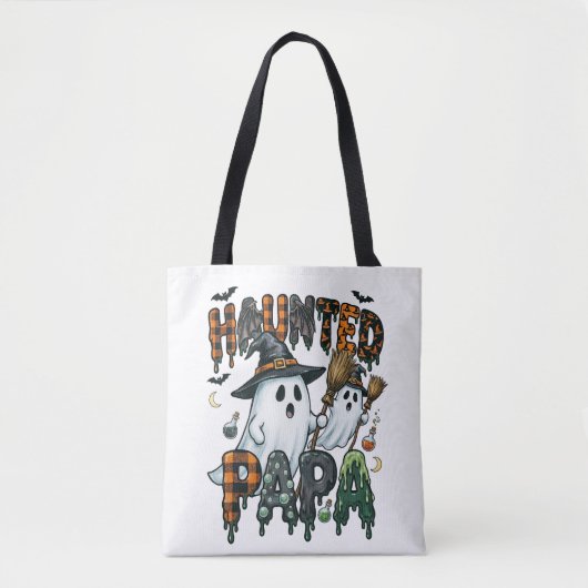 Spoken Papa Halloween-spookontwerp Tote Bag (Voorkant)