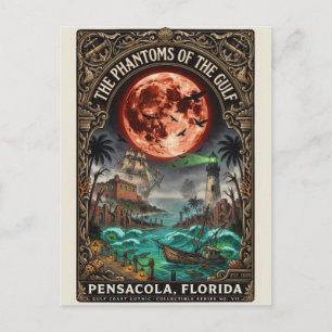 Spoken Pensacola, Florida Vintage Horror Reizen Briefkaart