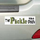 Spoken Pickle Bumpersticker (Op auto)
