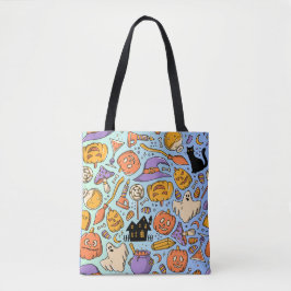 Spoken, Pompoenen, Katten & Griezeld Griezelloos D Tote Bag