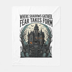 Spoken Shirt met Huis van Horrorsite Vintage Gotis Fleece Deken