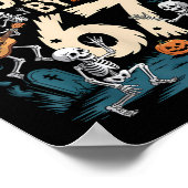 Spoken Six Seven 6 7 Meme 67 Skelet Hand Hallow Poster (Hoek)