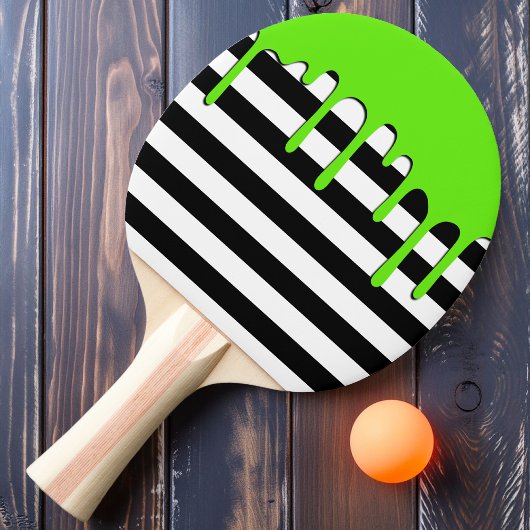 Spoken Stripe Groene Drip Tafeltennisbatje