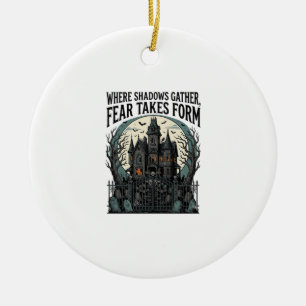 Spoken T-shirt Over Geest Huis Vintage Gotische Be Keramisch Ornament