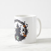 👻 "Spoken Toevlucht" Halloween Nacht Mok (Voorkant rechts)