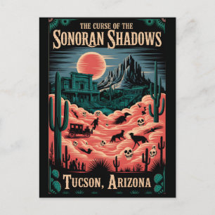 Spoken Tucson, Arizona Vintage Horror Reizen Briefkaart