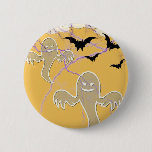 spoken, vleermuizen, bliksemhalloween ronde button 5,7 cm