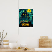 Spoken Well van de Zombie in het Spookhuis: Poster (Keuken)