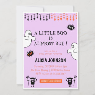 Spokenbaby Halloween baby shower Kaart