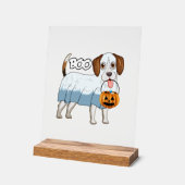 Spokenbeagle Halloween-hond Acryl Bord (Hoek)