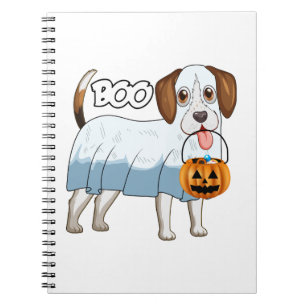 Spokenbeagle Halloween-hond Notitieboek