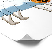 Spokenbeagle Halloween-hond Poster (Hoek)