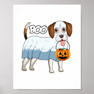 Spokenbeagle Halloween-hond Poster
