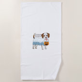 Spokenbeagle Halloween-hond Strandlaken (Voorkant)