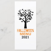 Spokenbos Halloween-menu Menu (Voorkant)