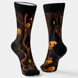 Spokenbos met Halloween Jack-o'-lantern Sokken