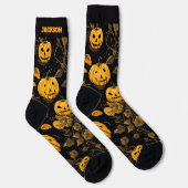 Spokenbos met Halloween Jack-o'-lantern Sokken (Rechts)