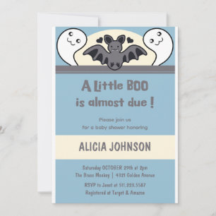 Spokenboy Schattig Halloween Baby shower Kaart