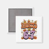 Spokende 67 Meme Zes Zeven 6-7 Grappige Internetgr Magneet (Voorkant / Achterkant)