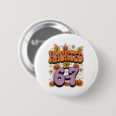 Spokende 67 Meme Zes Zeven 6-7 Grappige Internetgr Ronde Button 5,7 Cm (Voorkant /achterkant)