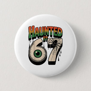 Spokende 67 Meme Zes Zeven 6-7 Grappige Internetgr Ronde Button 5,7 Cm