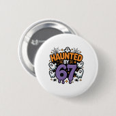 Spokende 67 Meme Zes Zeven 6-7 Grappige Internetgr Ronde Button 5,7 Cm (Voorkant /achterkant)