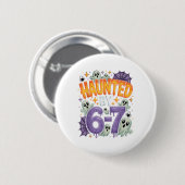 Spokende 67 Meme Zes Zeven 6-7 Grappige Internetgr Ronde Button 5,7 Cm (Voorkant /achterkant)