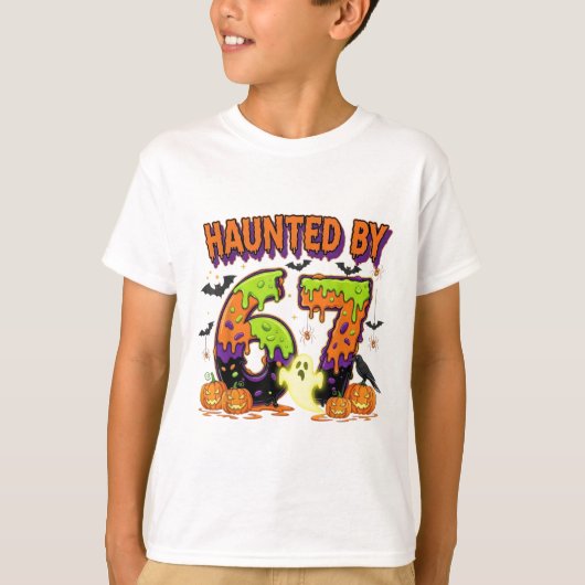 Spokende 67 Meme Zes Zeven 6-7 Grappige Internetgr T-shirt (Voorkant)