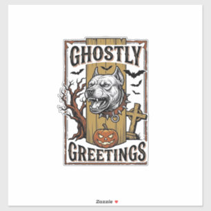 Spokende Begroetings T-shirt Vintage Gravure Hallo Sticker