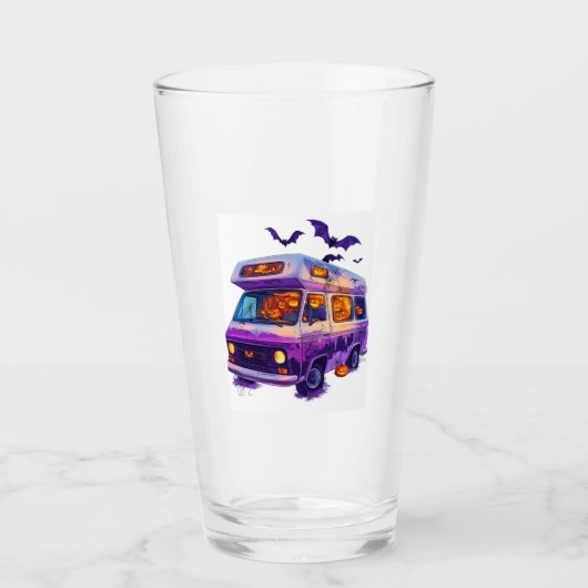 Spokende camper glas (Voorkant)