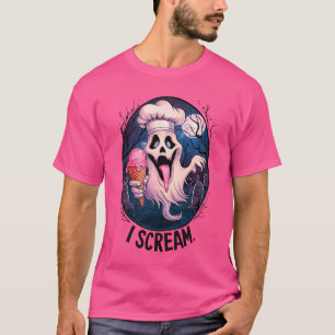 Spokende Chef Geest Ijs Halloween Grappige Heren T-shirt