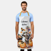 Spokende Chef Persoonlijke Halloween Schort (Gedragen)