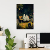 Spokende geesten Graf Print, Begraafplaats Poster, Poster (Thuiskantoor)