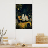 Spokende geesten Graf Print, Begraafplaats Poster, Poster (Keuken)