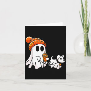Spokende Hond Grappige Halloween Kostuum Kaart
